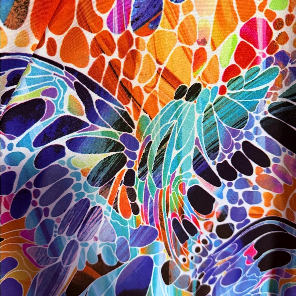 Serengeti Women's Colorful Butterfly Blouse - Picture 3 of 4